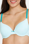 Zivame Push-Up Wired Medium Coverage Bra - Tanager Turquoise — thumbnail 4